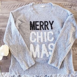 Tucker + Tate Sparkle Holiday Icon Sweater Gray Big Girls